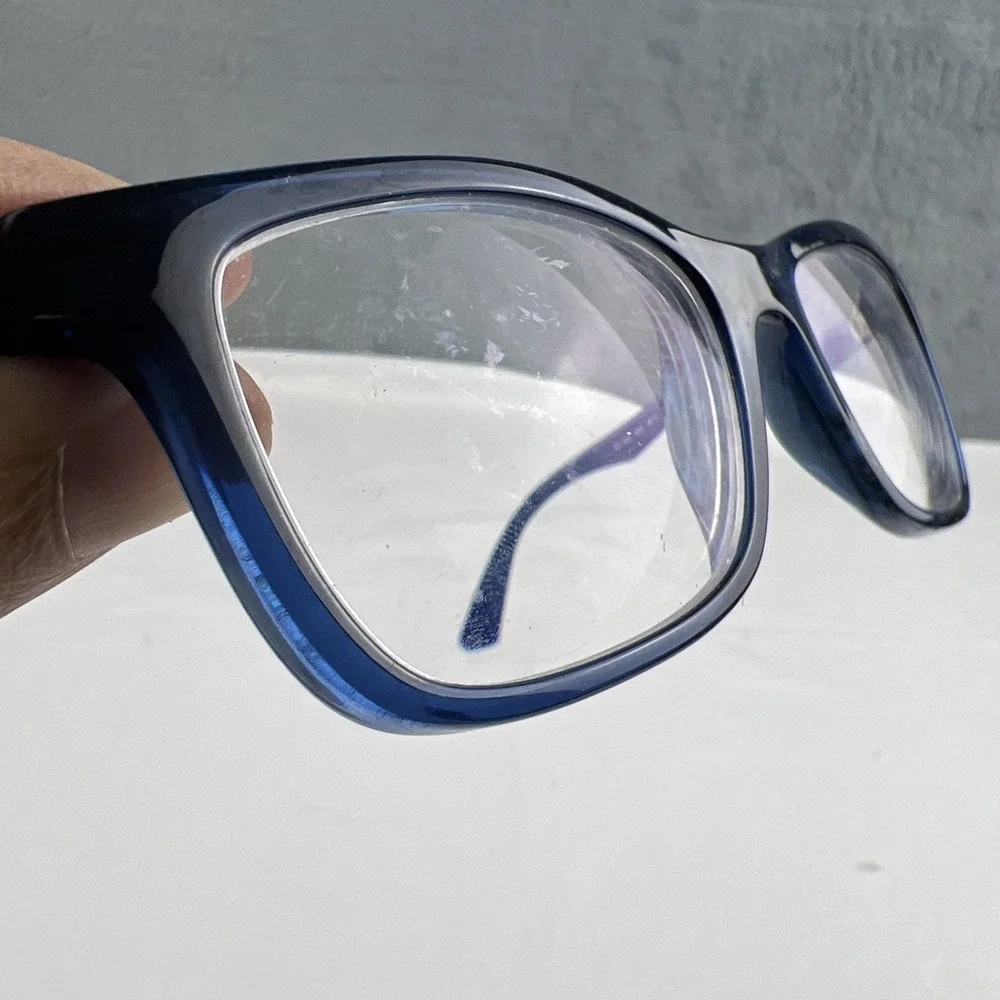 Ray-Ban RB 1562 3686 Blue Rectangular Eyeglasses Frames 48-16-125 Kids Junior